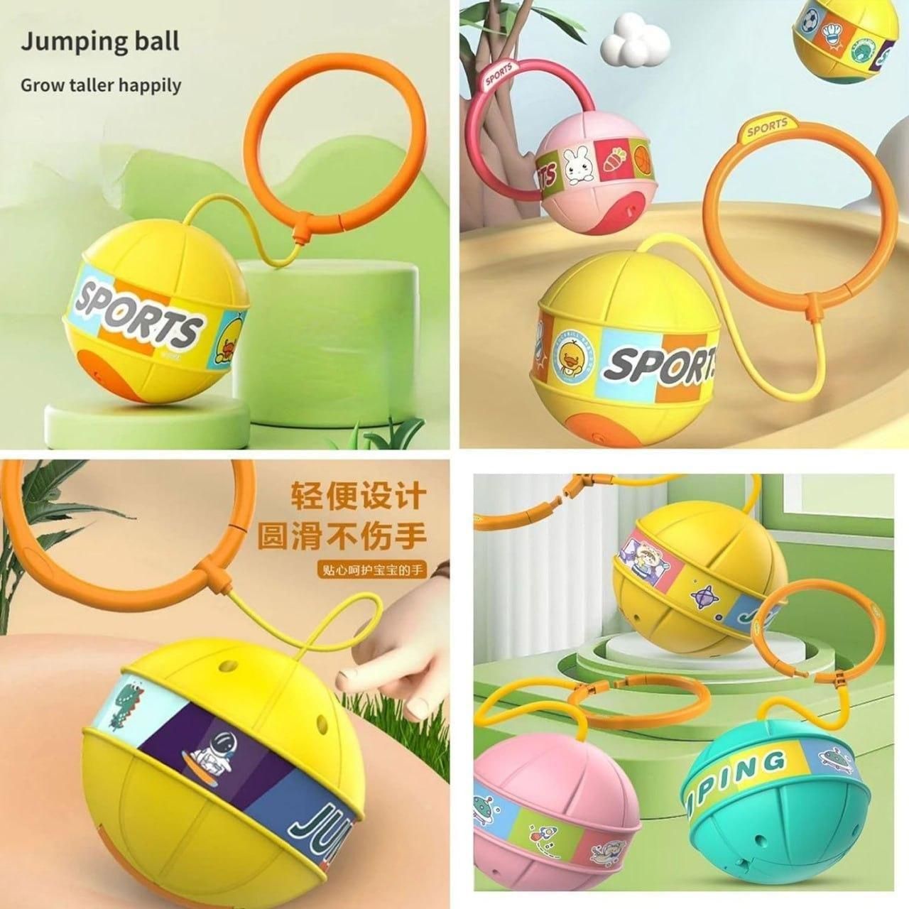 Skip Ball, Portable Foldable Colourful Flash Wheel Swing Ball, Kids Toys