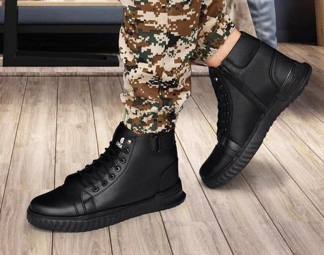 Men's Korean Style High Top Casual Shoes